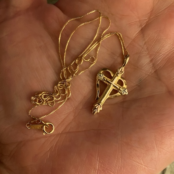 Authentic BLACK HILLS GOLD heart + cross necklace - Picture 8 of 13